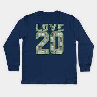 Seattle Seahawks 20 by CH3Media Kids Long Sleeve T-Shirt